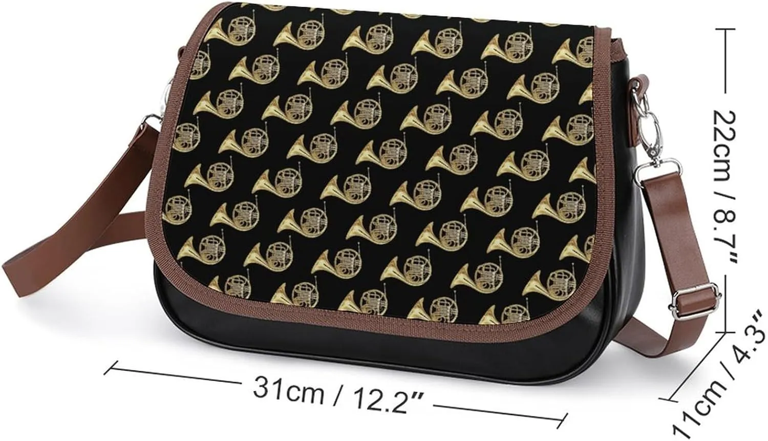 Hotdog Fun Food Hot Dog Fashionable And Exquisite Shoulder Bag, Convenient Leather Crossbody Bag for Going Out