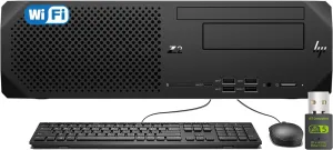 HP Z2 G5 SFF Workstation Desktop PC (Intel i5-10500 vPro, 32GB RAM, 1TB SSD, 6-Core(Beat i7-9750H)) Small Form Factor, Type-C, Keyboard, Mouse, Display Port, WiFi, Ethernet, Win 11 Pro, Black