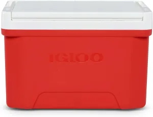 Igloos Laguna Small 9 QT Ice Chest Cooler, Fuchsia Burst, Hard Shell Portable Cooler Box, with Tray Lid and Cup Holders, Cool Riser Technology, Easy Clean, Travel, Beach, Camping