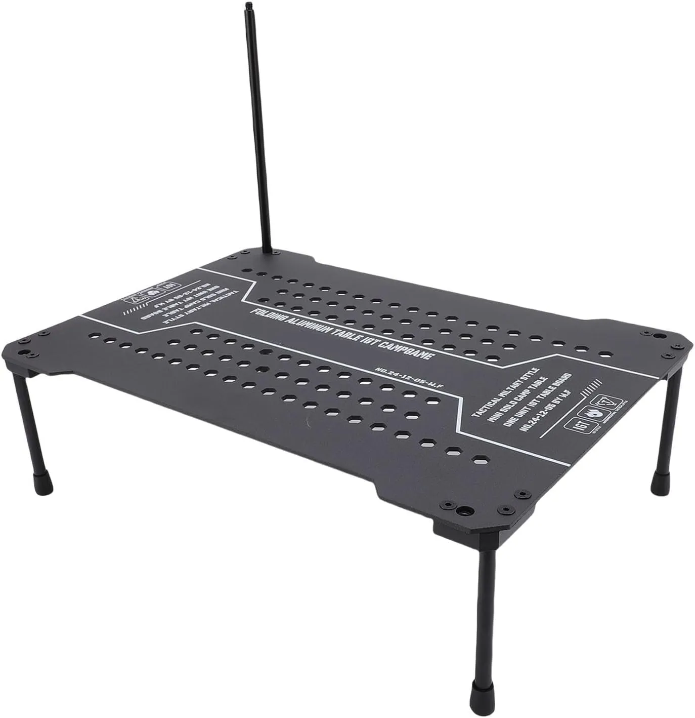 IGT BBQ Table,Camping IGT Table Foldable Modular Outdoor Table with Removable Legs Light Holder for Outdoor Barbecue Cooking