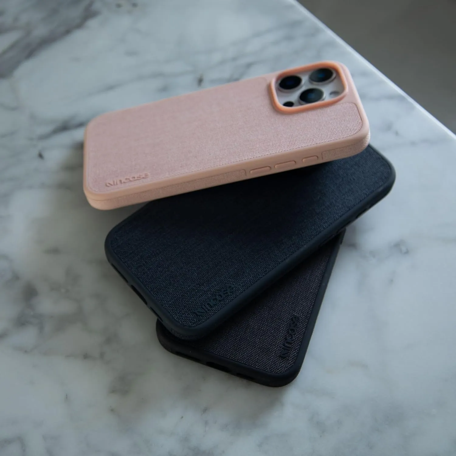 Incase ICON Case with Woolenex & MagSafe for iPhone 16 Pro Max - Durable, Stylish, Protective, Lightweight,Water-Resistant,Scratch-Resistant with Wireless Magsafe Charging- Cocoa Pebbled Plant Leather