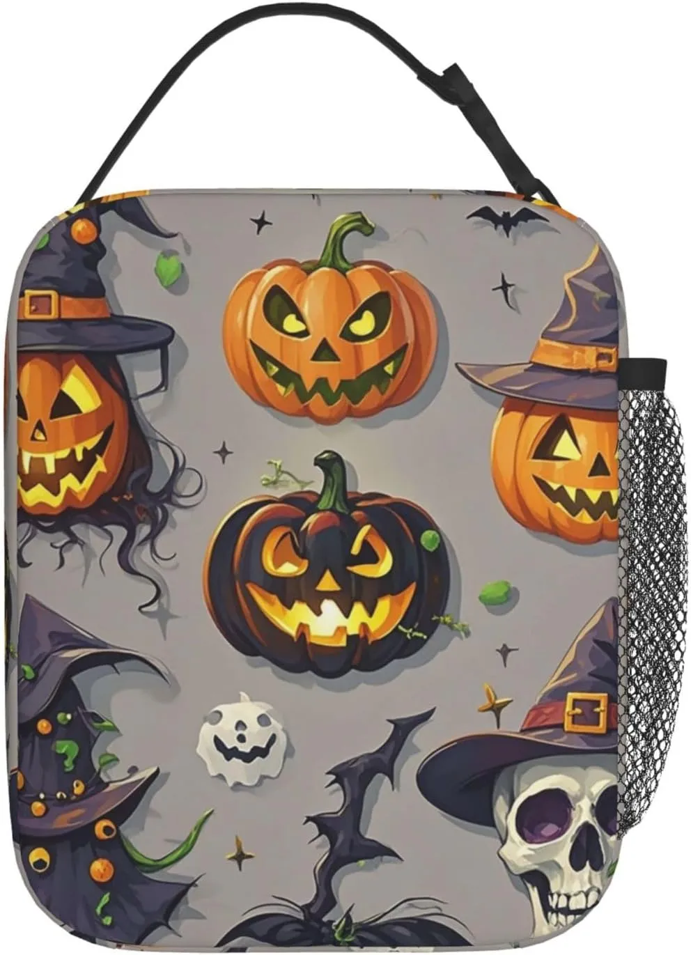Insulated Lunch Bag for Women Men Portable Reusable Lunch Box Halloween Decorations Lunch Tote Bag for Work Picnic Travel