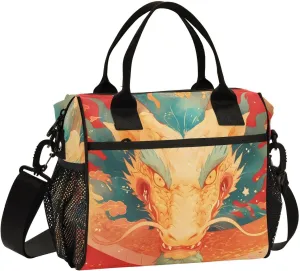 Insulated Lunch Bag Women - Serious Loong Lunch Box for Men, Leak Resistant, Adjustable Shoulder Strap, Durability Nylon, for Work, Travel, Outdoor Activities