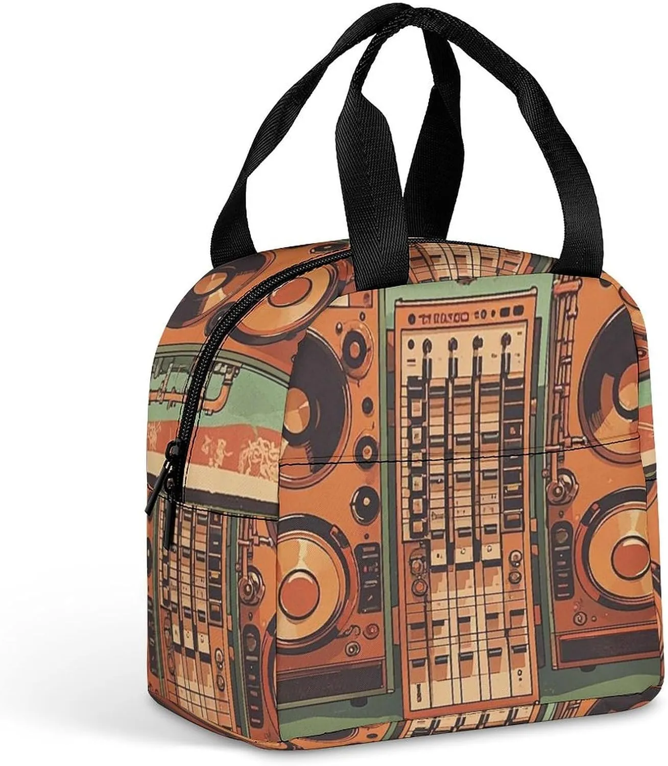 Insulated Lunch Bags Jazz Music Equipment Lunch Bag for Women Men Insulated Lunch Box for Work Picnic Travel
