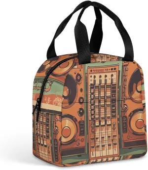 Insulated Lunch Bags Jazz Music Equipment Lunch Bag for Women Men Insulated Lunch Box for Work Picnic Travel