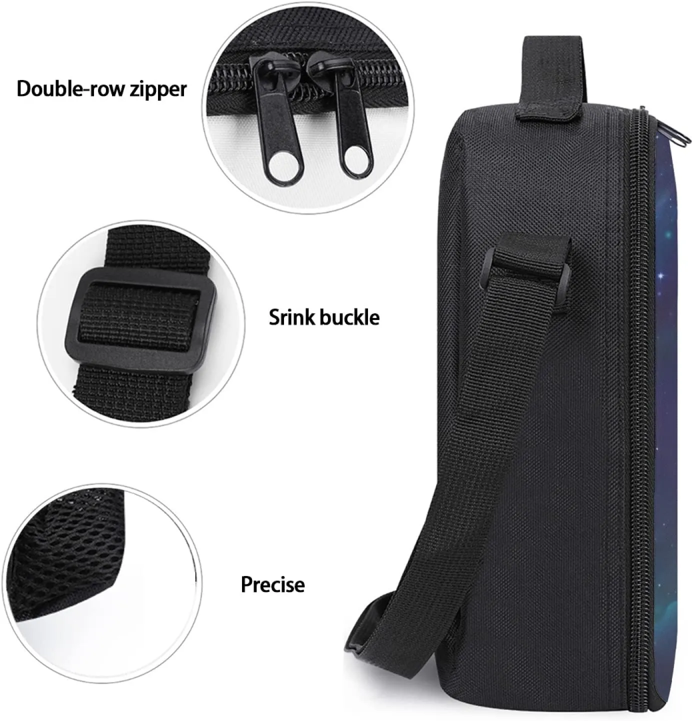 Insulated Lunch Box Lion Lunch Bag for Women & Men Small Leakproof Cooler Food Lunch Containers Reusable Large Capacity Lunch Tote Bags with Shoulder Strap for Work Travel Picnic