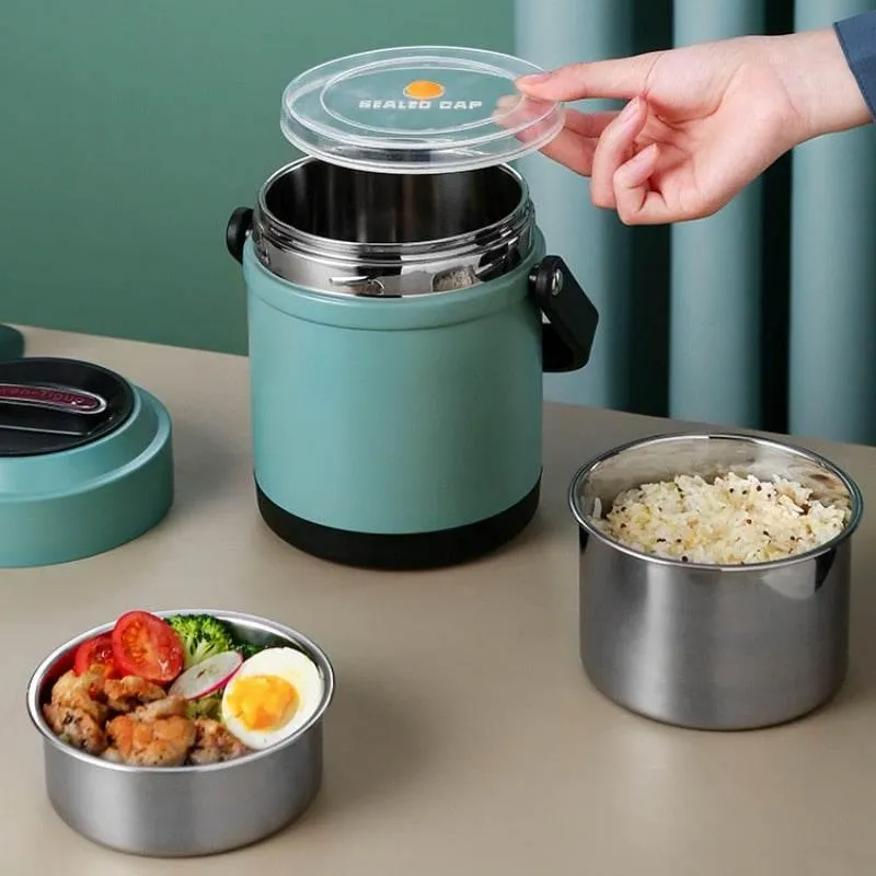 Insulated Stainless Steel Lunch Box - Dreamy Camp Design