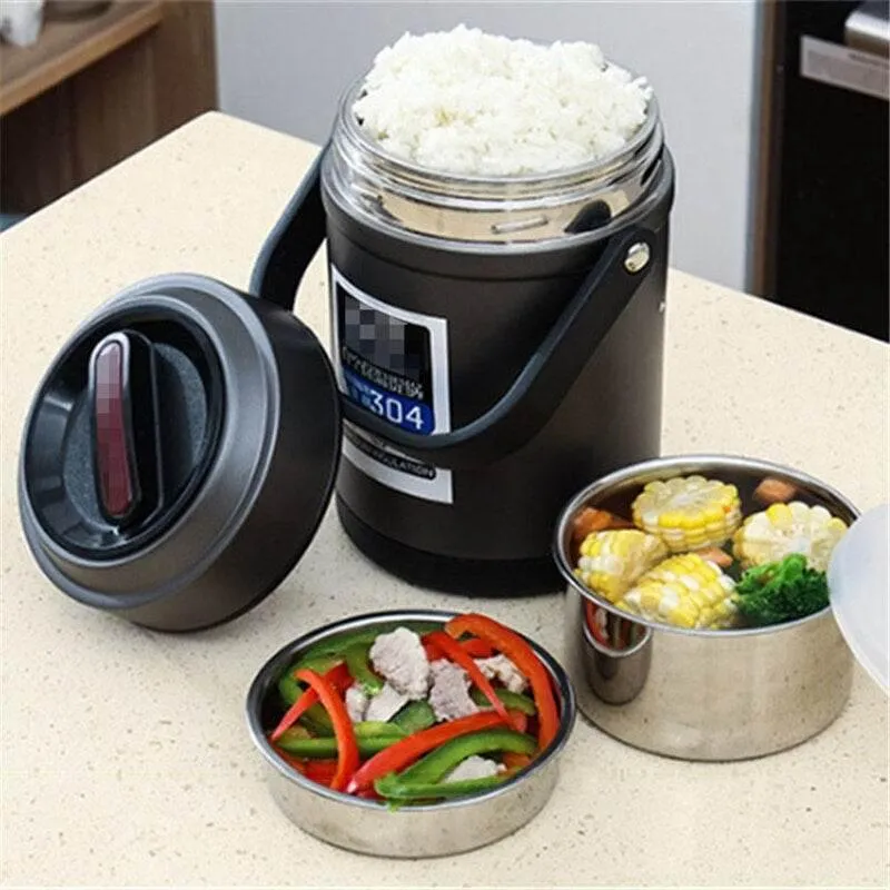 Insulated Stainless Steel Lunch Box - Dreamy Camp Design