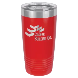 Insulated Tumbler w/Clear Lid 20 oz Polar Camel Brand