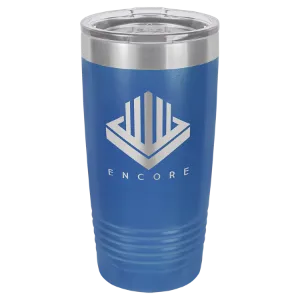 Insulated Tumbler w/Clear Lid 20 oz Polar Camel Brand