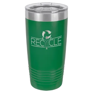 Insulated Tumbler w/Clear Lid 20 oz Polar Camel Brand