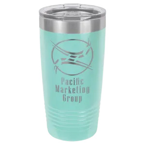Insulated Tumbler w/Clear Lid 20 oz Polar Camel Brand