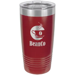 Insulated Tumbler w/Clear Lid 20 oz Polar Camel Brand