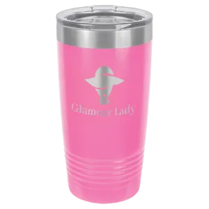 Insulated Tumbler w/Clear Lid 20 oz Polar Camel Brand
