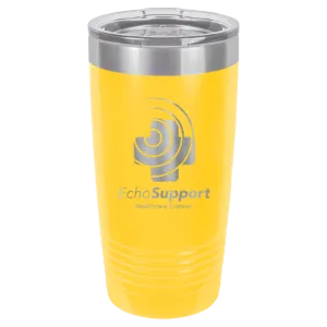Insulated Tumbler w/Clear Lid 20 oz Polar Camel Brand