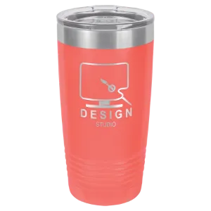 Insulated Tumbler w/Clear Lid 20 oz Polar Camel Brand