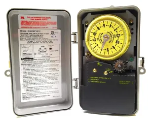 Intermatic R8815P101C Pool/Sprinkler/Irrigation Timer - 24 Hr Mechanical Sprinkler/Irrigation Time Switch with 14-Day Skipper - Up to 44 ON/OFF Settings Per Day, Weather-Adaptive, Durable Enclosure
