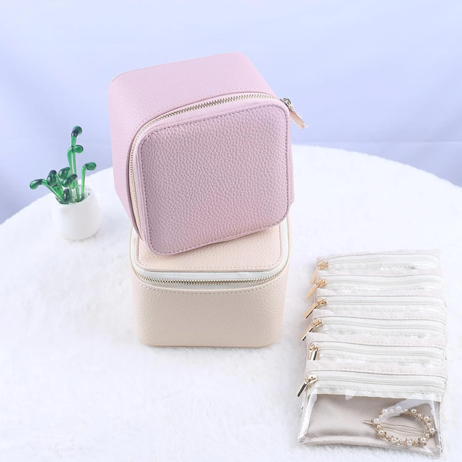 Internet Famous Jewelry Box, Convenient Travel Packaging Bag, Jewelry Storage Box, Earrings, Earrings, Jewelry Box