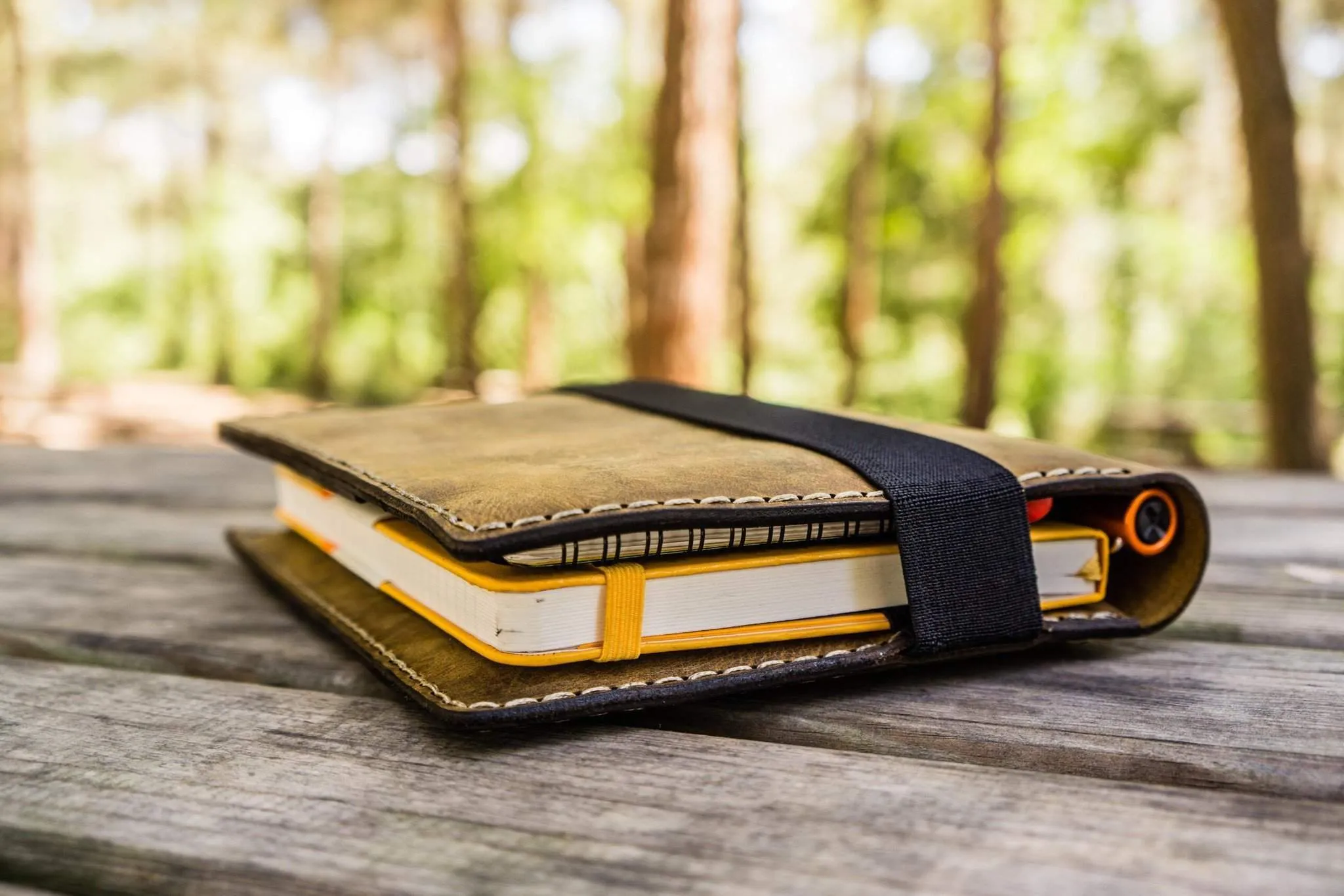 iPad Mini & Large Moleskine Cover - Crazy Horse Brown