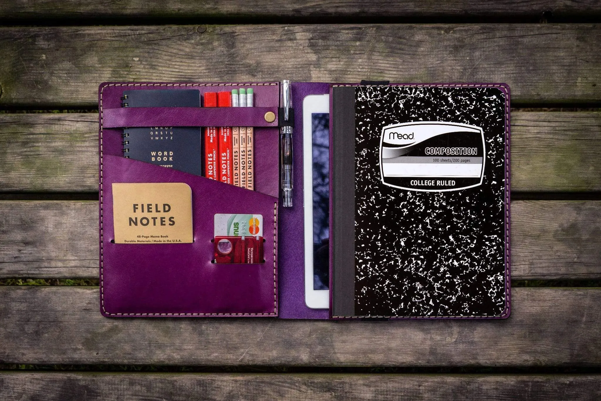 iPad Pro 11 - Pro 10.5 and B5 Size Notebook Cover - Purple