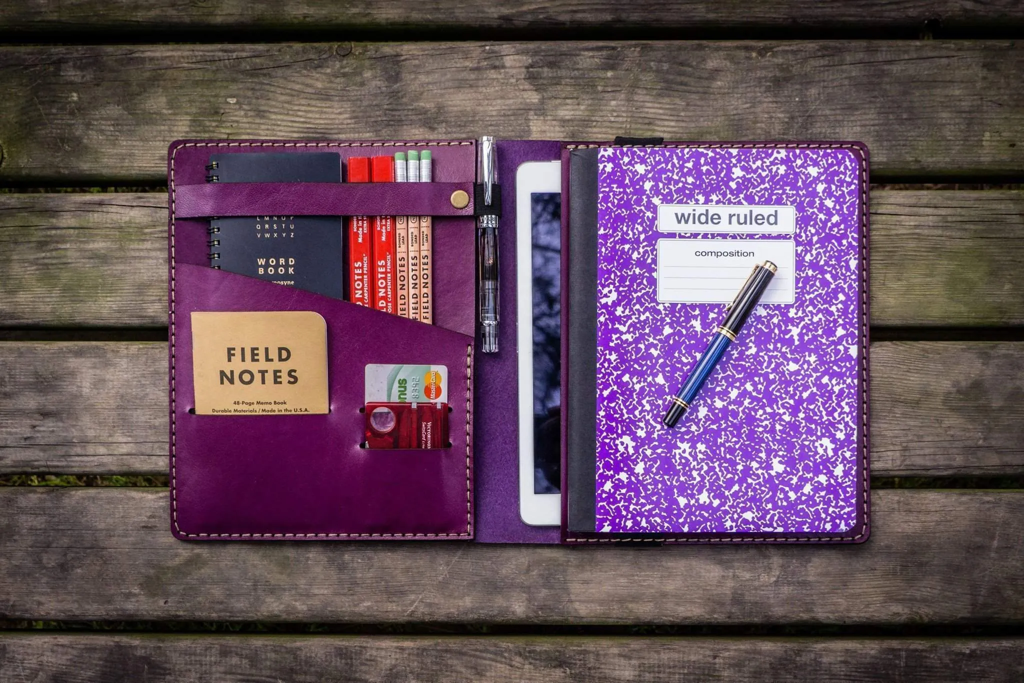 iPad Pro 11 - Pro 10.5 and B5 Size Notebook Cover - Purple