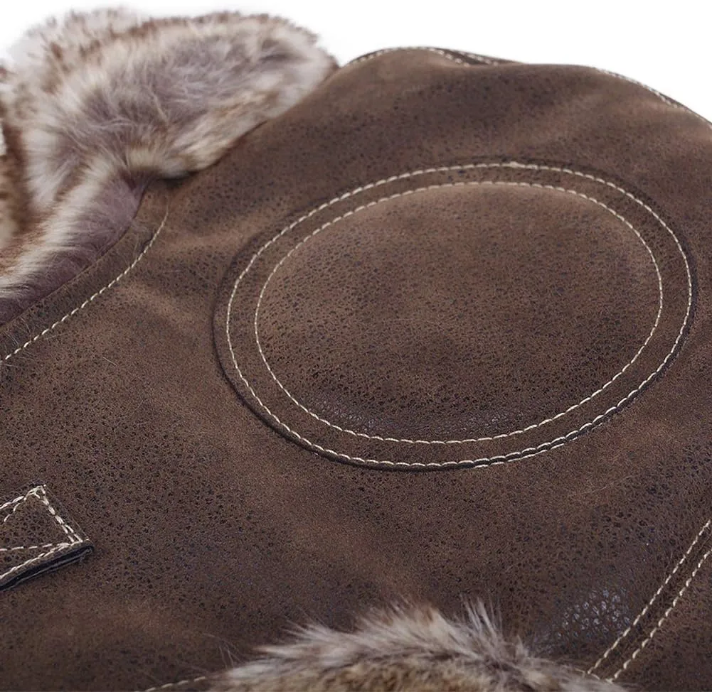 Janey&Rubbins Cold Weather Winter Gear Russian Ushanka Cossack Trooper Hat Trapper Hunter Headwear Pilot Aviator Cap