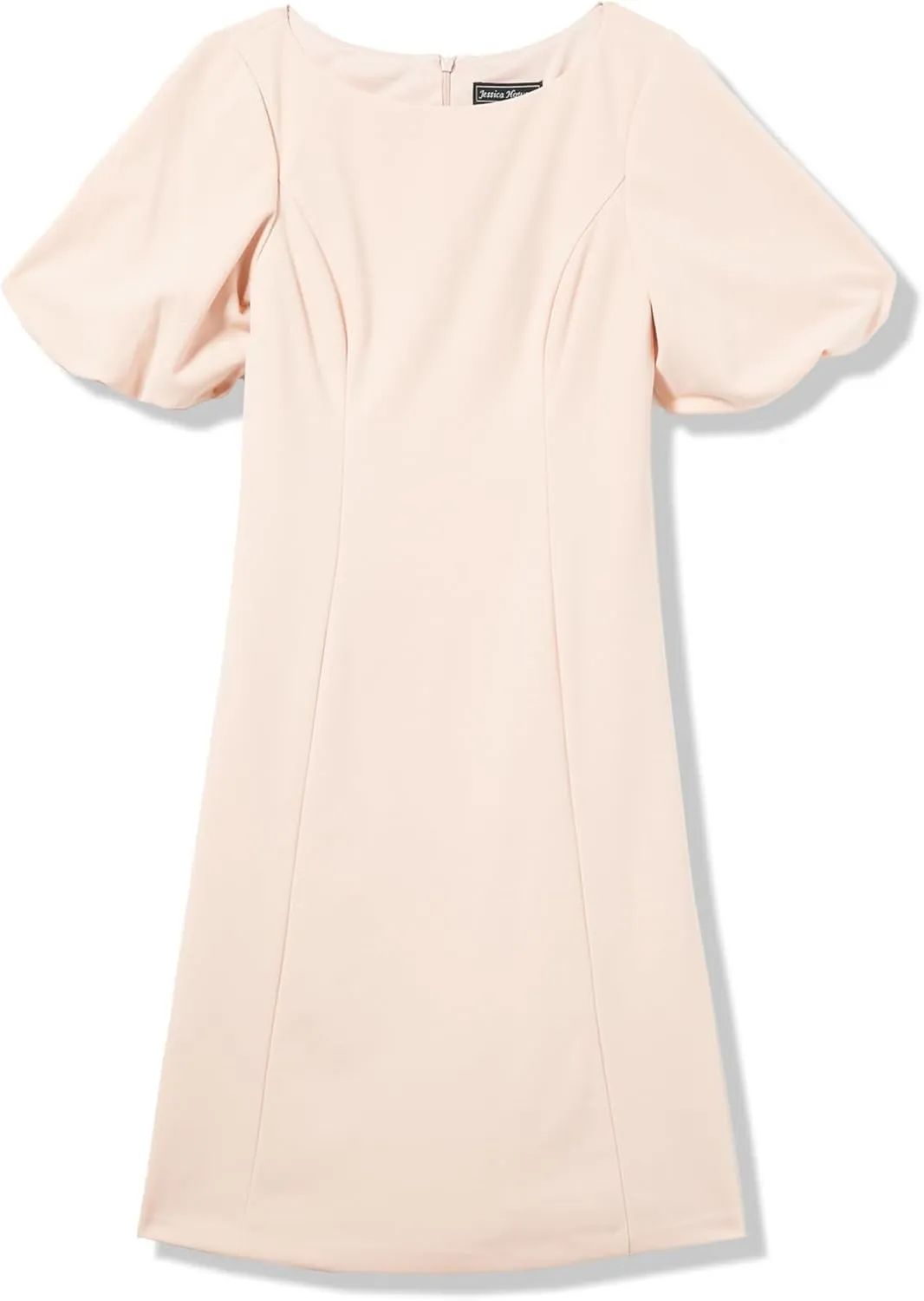 Jessica Howard Women's Puff Sleeve High Neck Shift Mini Dress