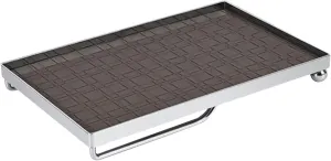Jewelry Tray Trinket Dish Rectangle Sundries Plate Earring Organizer Fruit Dessert Tray Necklace Bracelet Display for Dinner, Gray