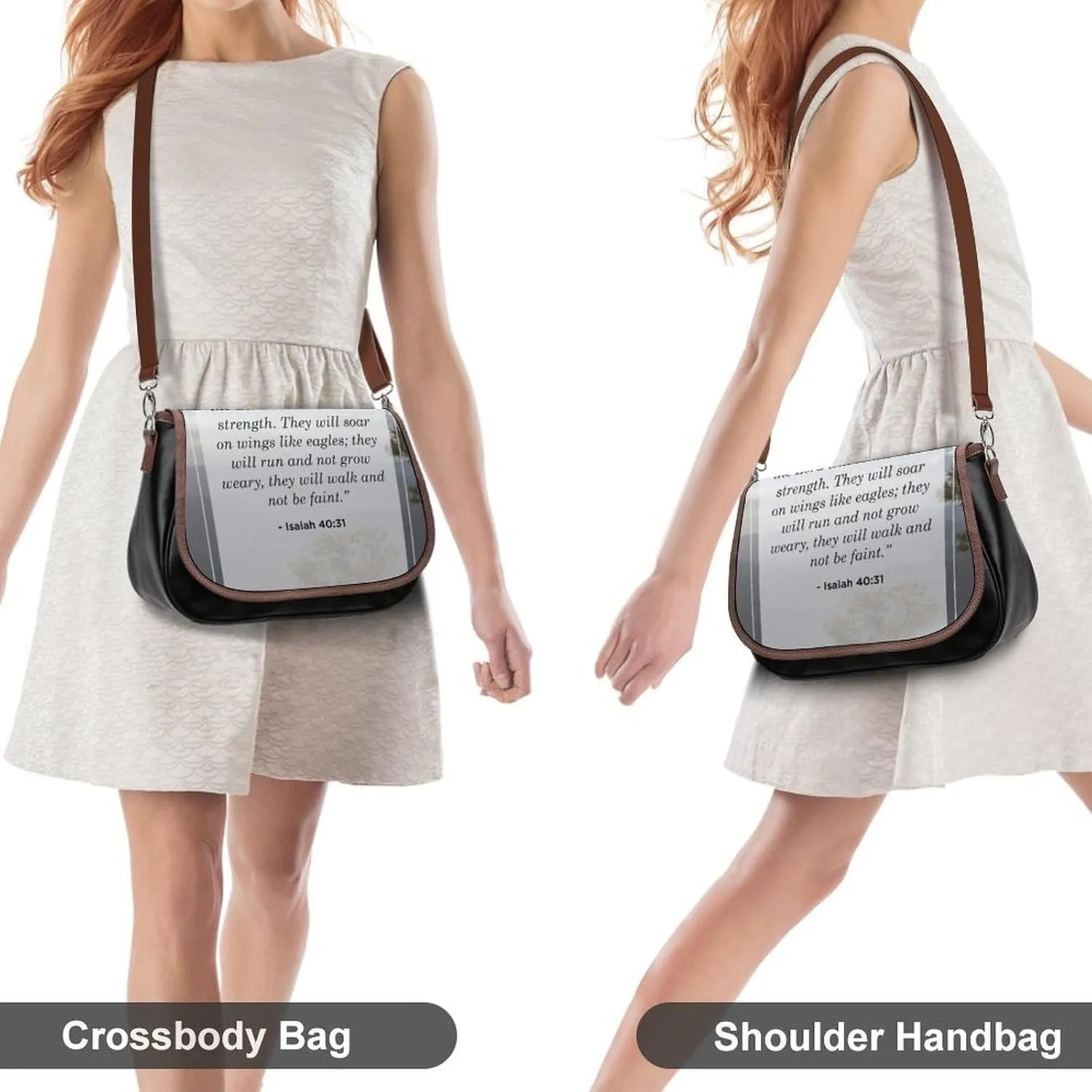 John Leather Shoulder Bag with Detachable Shoulder Strap Versatile for Daily Use