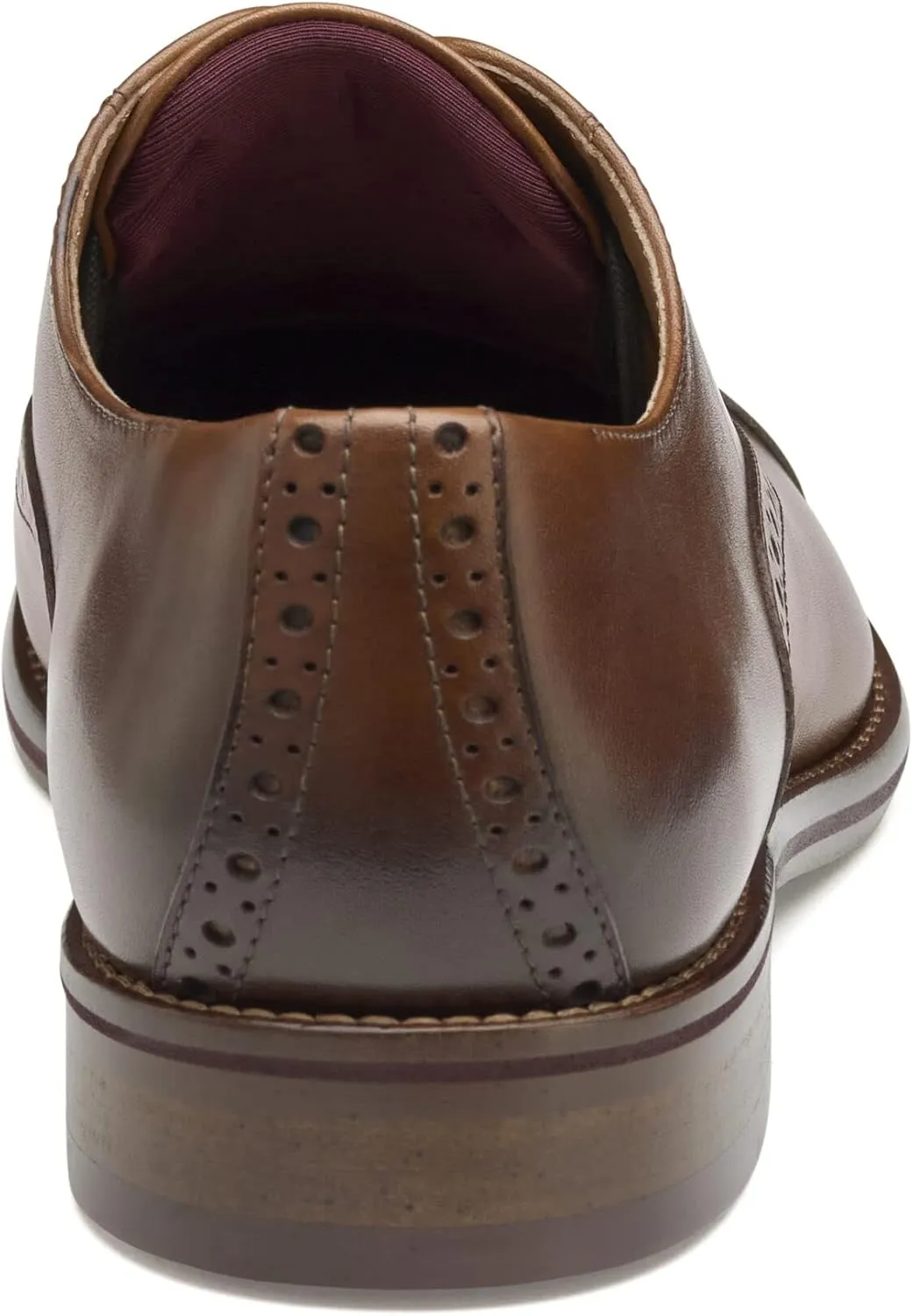 Johnston & Murphy Men’s Conard 2.0 Cap Toe Shoe – Men's Dress Shoes, Dress Shoes for Men, Rich Italian Leather Shoes, Men’s Work Shoes, Cushioned Footbed & Rubber Sole