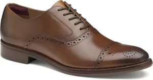 Johnston & Murphy Men’s Conard 2.0 Cap Toe Shoe – Men's Dress Shoes, Dress Shoes for Men, Rich Italian Leather Shoes, Men’s Work Shoes, Cushioned Footbed & Rubber Sole