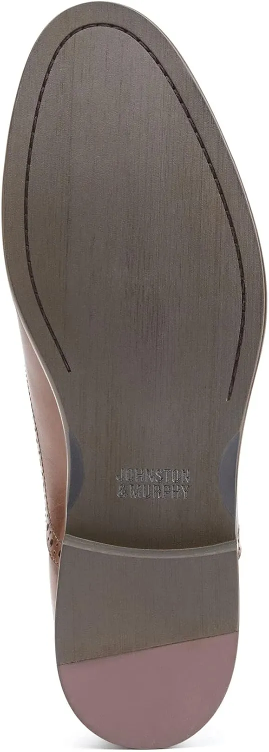 Johnston & Murphy Men’s Conard 2.0 Cap Toe Shoe – Men's Dress Shoes, Dress Shoes for Men, Rich Italian Leather Shoes, Men’s Work Shoes, Cushioned Footbed & Rubber Sole