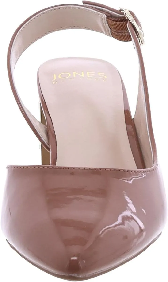 Jones New York Womens Candree Ankle Strap Open Back Block Heel