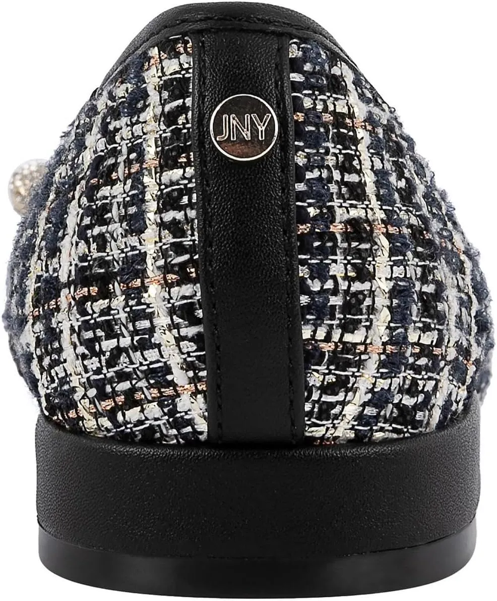 Jones New York Womens Marios Bow Knit Ballet Flats