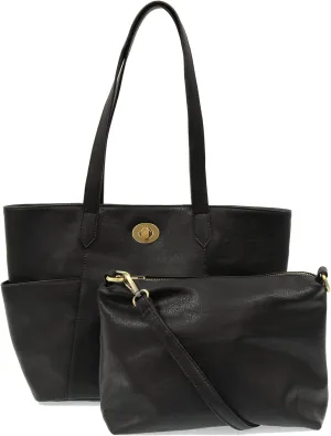 Joy Susan Turn Lock Tote: Judy in Vegan
