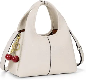 JQWSVE Crossbody Bag Top Handle Handbag for Women Trendy Purse Satchel Bags Pebble Leather Shoulder Bag Hobo Tote Handbag