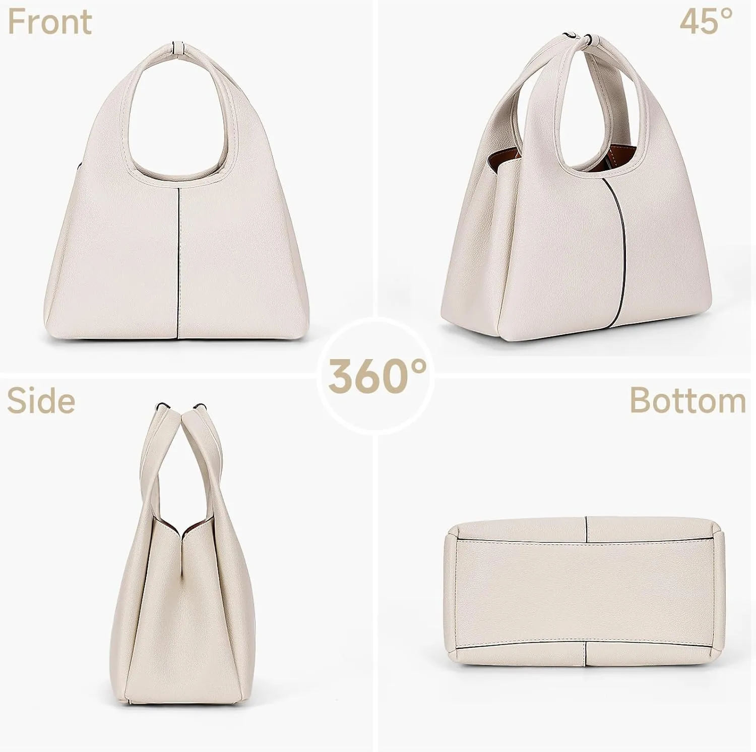 JQWSVE Crossbody Bag Top Handle Handbag for Women Trendy Purse Satchel Bags Pebble Leather Shoulder Bag Hobo Tote Handbag