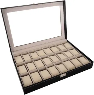 JSEIAJB Vintage Watch Box Plain Interior Watch Box Mechanical Watch Box Watch Storage Box