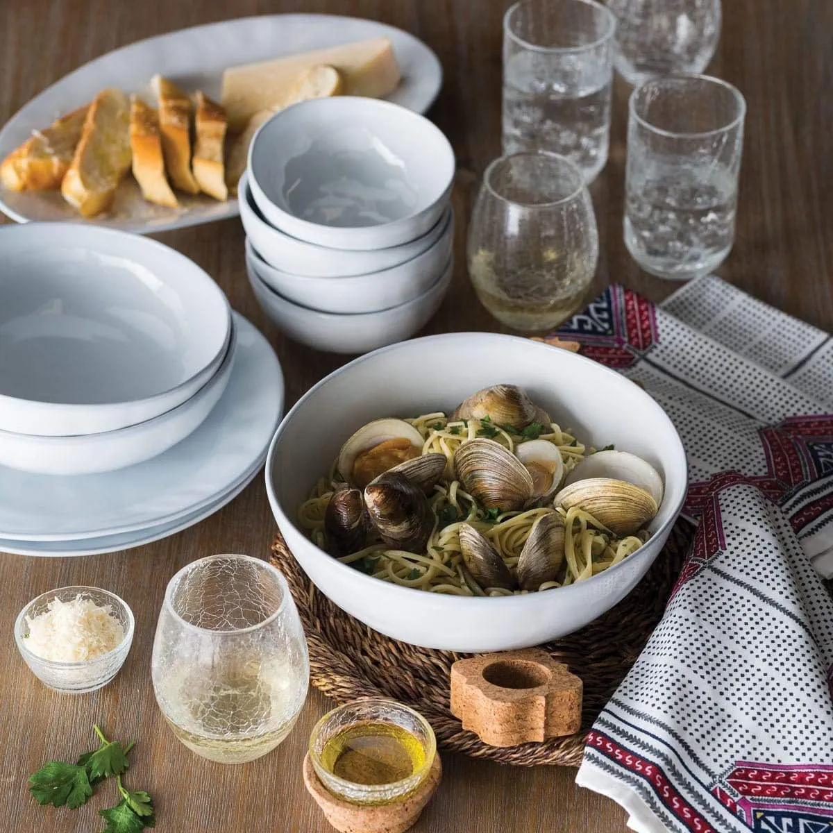 Juliska Quotidien White Truffle Dinner Plate