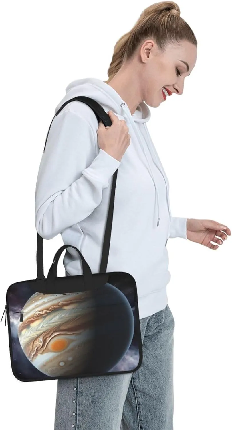 Jupiter Landscape Laptop Shoulder Bag Portable Laptop Bag Laptop Case Crossbody Briefcase w/Strap Handle