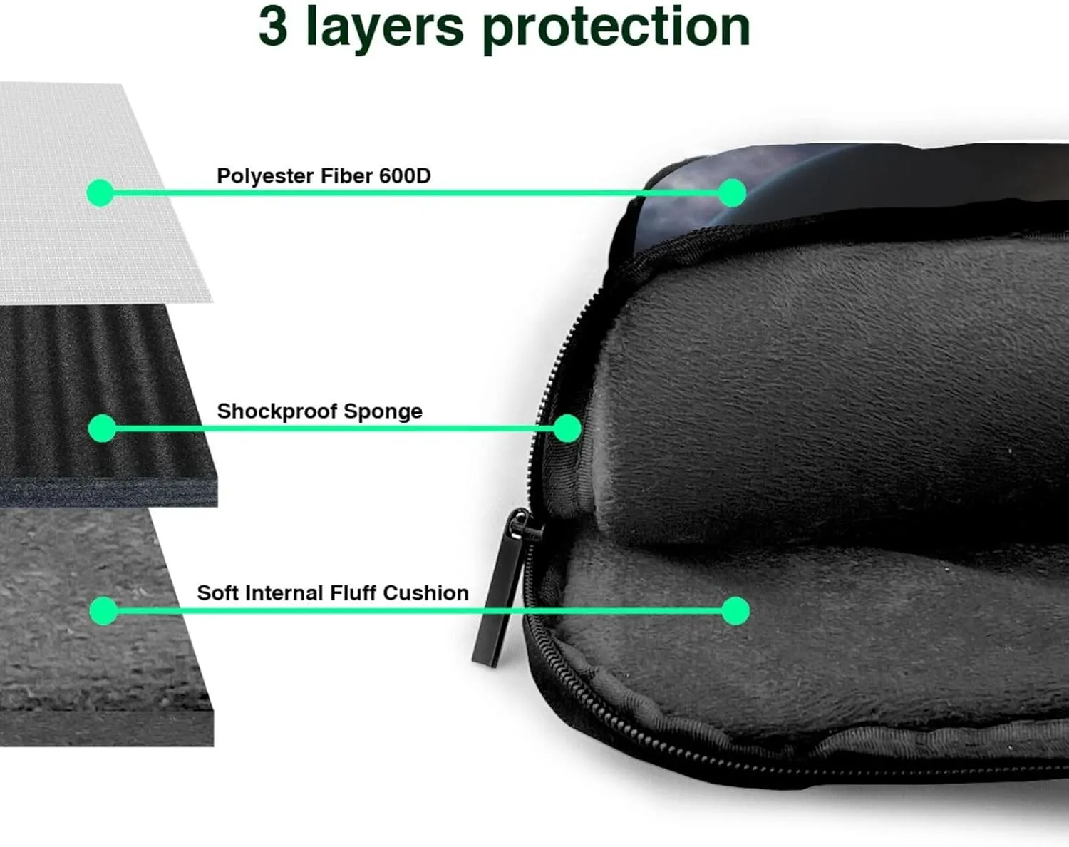 Jupiter Landscape Laptop Shoulder Bag Portable Laptop Bag Laptop Case Crossbody Briefcase w/Strap Handle