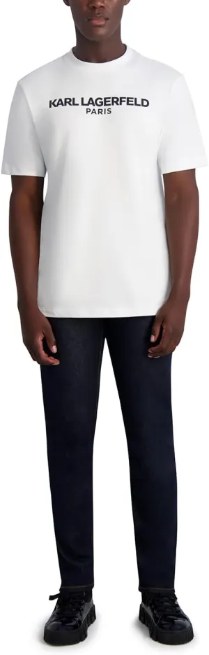 Karl Lagerfeld Paris Men's Leather Pocket Exposed Zipper Pant