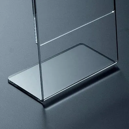 Kebica Clear Design Acrylic Table Display Stand 6x4 inch A-6 Sign Stand - Paper Holder and Menu Holder Display