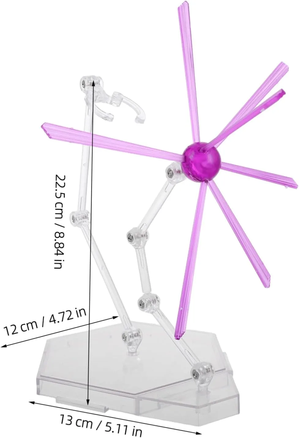 KICHOUSE Versatile Action Figure Stand Display Model Doll Support for Collectibles