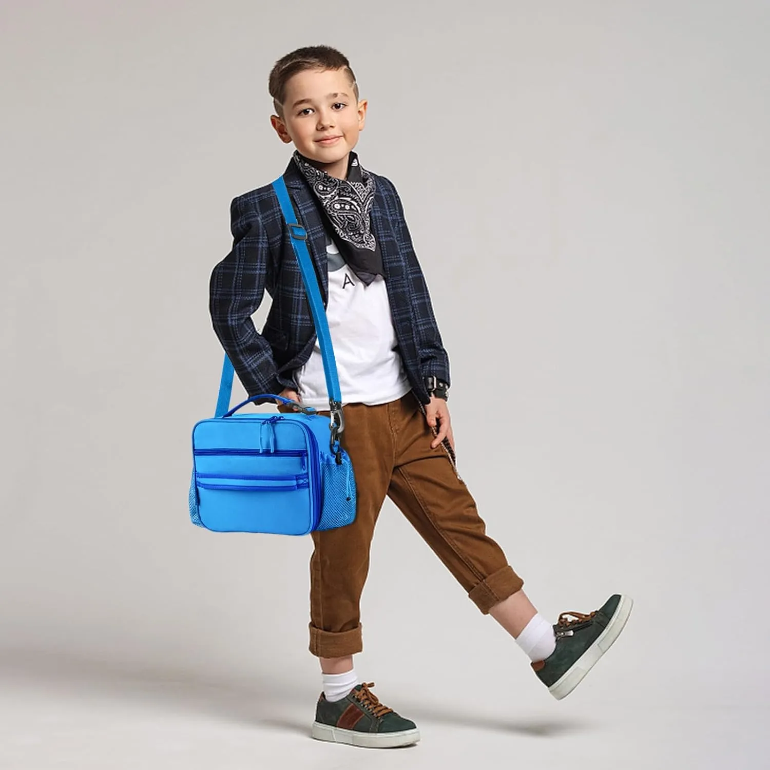 Kids Lunch Box For Girls,Lunch Box For Boys,Insulated Lunch Box For Kids,Kids Lunch Bag With Double Bottle Holder,Freezable Lunch Bag For School Travel Work,Reusable Lunch Bag For Kids Boys Girls Teen