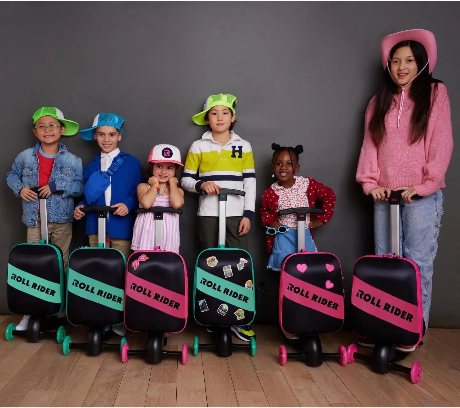 Kids Scooter Luggage - 2-in-1 Ride-On Suitcase with Light-Up Wheels & Adjustable Handle | Carry-On/TSA-Friendly | Fun, Durable, Lightweight Travel Scooter for Boys & Girls Ages 3-12