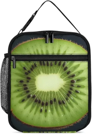 Kiwi Slice Lunch Bag for Women Men Insulated Lunch Box for Beach Leakproof Cooler Bag for Office