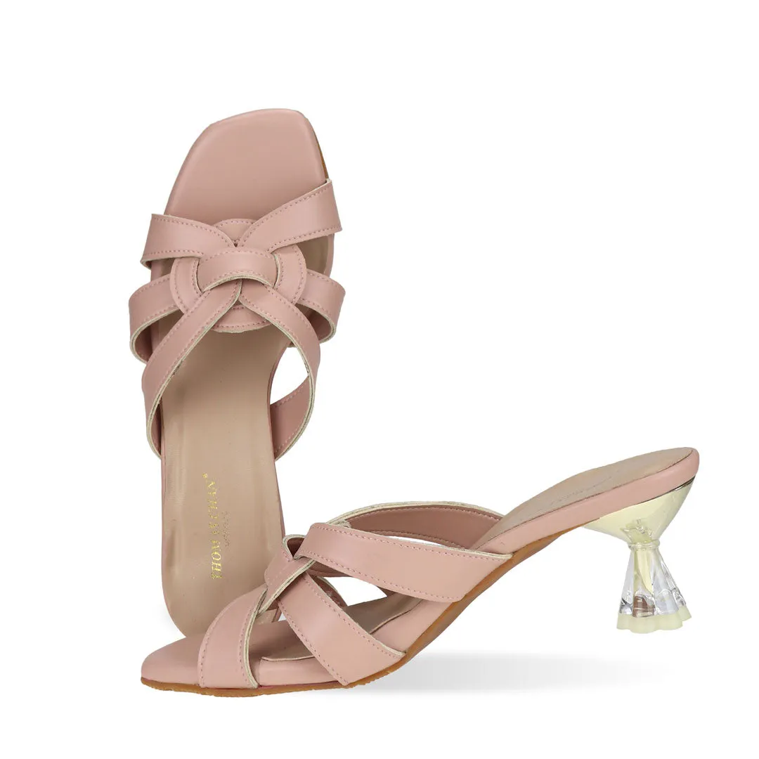 Lace Up Kitten Heel Pumps 1.5" inch [Dinner Series]