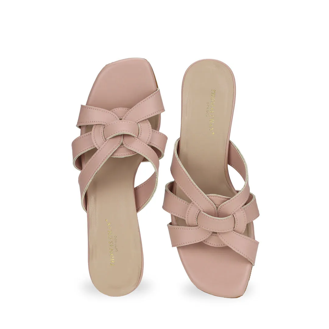 Lace Up Kitten Heel Pumps 1.5" inch [Dinner Series]