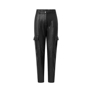 Ladies cargo leather pants